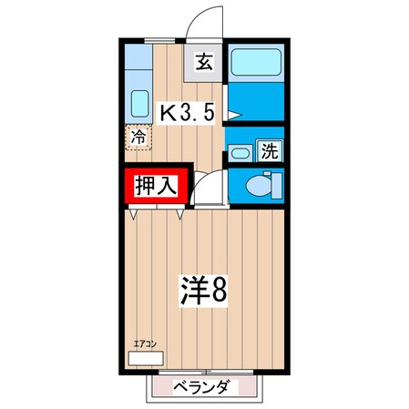 サンライフヴィラＡ棟の物件間取画像